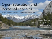 Open Education and Personal Learning