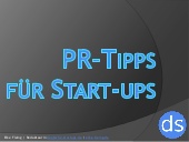 PR-Tipps für Start-Ups