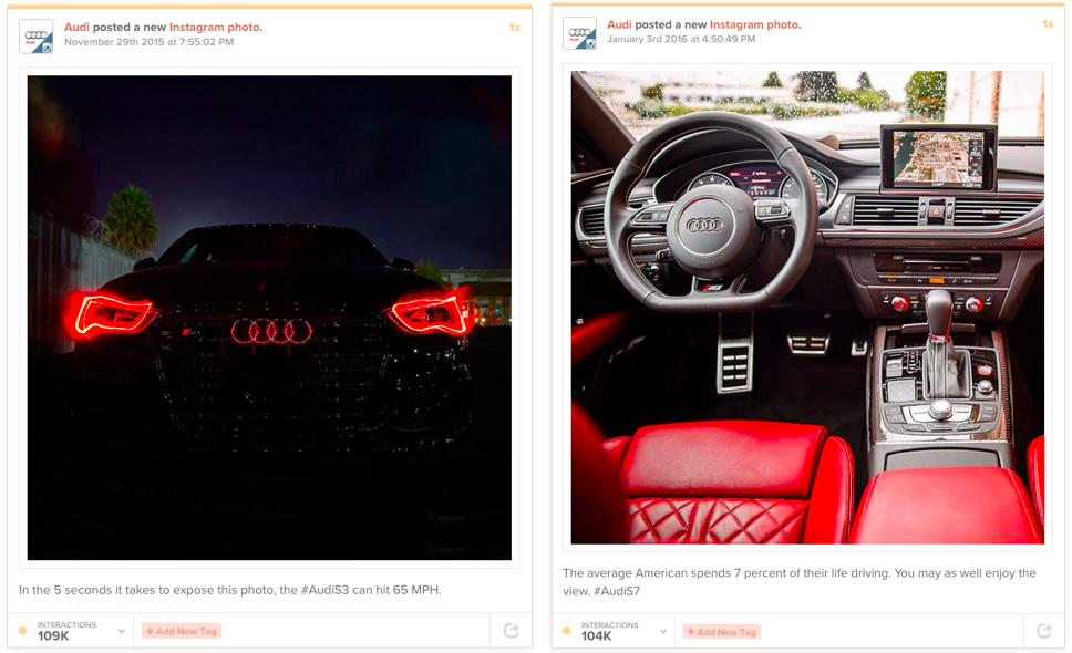 Audi on Instagram.