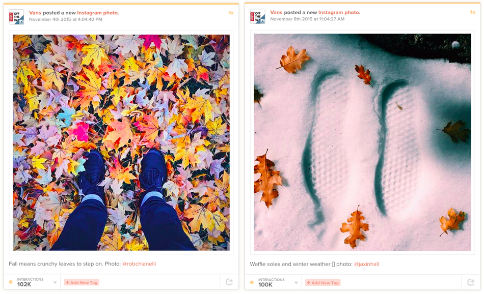 Vans on Instagram.